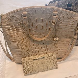 Brahmin tote with wallet